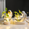 LED Lights Home Decor Glass Vase | Astronaut Hydroponics Flower Vases - SuperShop.Rocks