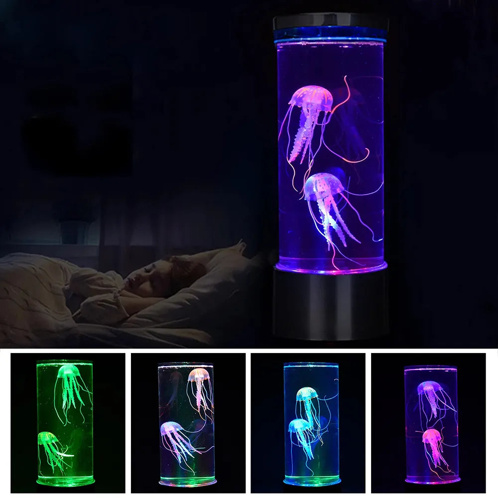 Jellyfish Lava Lamp Aquarium Night Lights & Ambient Lighting