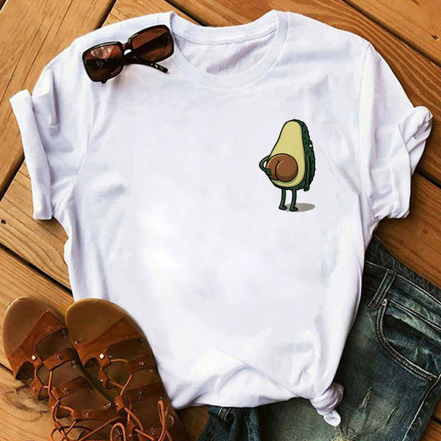 Squishmallow Avocado Print T Shirt