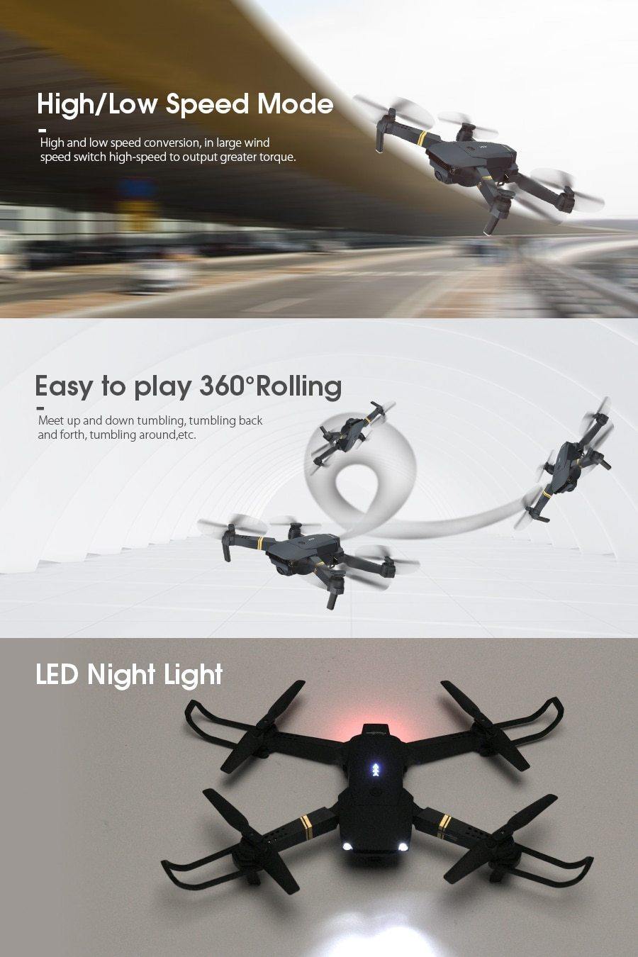 Best Foldable Drone WiFi FPV With Wide Angle HD - SuperShop.Rocks