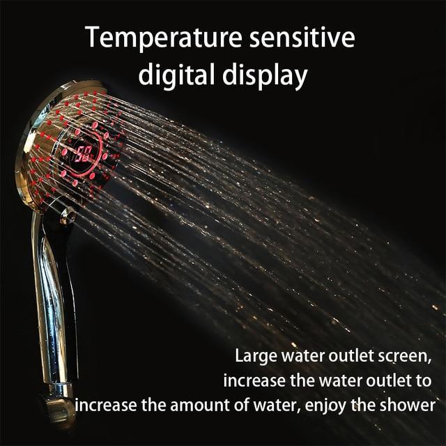 LED Shower Head Digital Temperature Control Rain Bath - SuperShop.Rocks