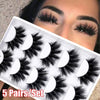 5 Pairs Set Faux Mink Eyelashes | Fluffy Thick Natural Handmade Eyelashes - SuperShop.Rocks
