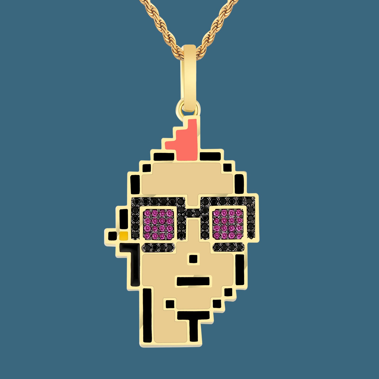 NFT Crypto Punks Pendant | Pixel Punk Necklace