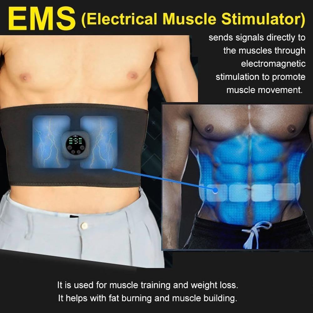 Abdominal Muscle Stimulator With LED Display | Smart Training Belt - SuperShop.Rocks