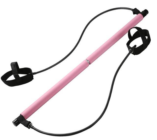 Home Gym Portable Yoga Pilates Bar Stick with Resistance Exercise Bands - SuperShop.Rocks