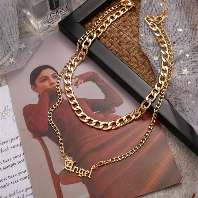 Vintage Multi-layer Coin Chain Necklace For Women