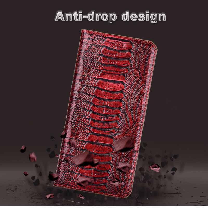 Genuine Leather Ostrich  Phone Case For Samsung Galaxy - SuperShop.Rocks