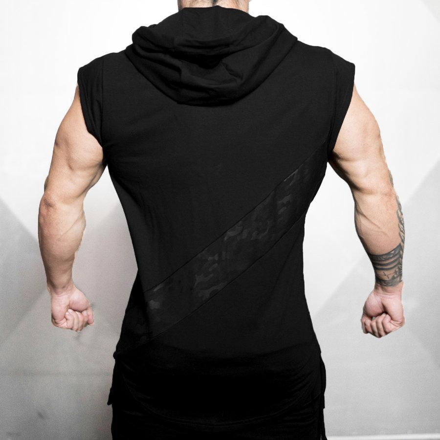 Men Bodybuilding Sleeveless Hoodie Sweatshirt - SuperShop.Rocks