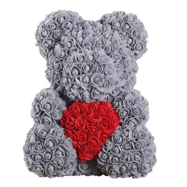 15 inch Gift Giving Red Rose Bear - SuperShop.Rocks