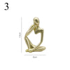 Thinker Resin Statue For Office Home Decoration