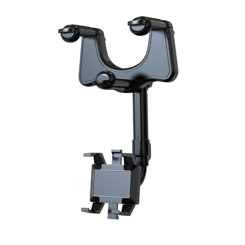 360° Rearview Mirror Phone Car Mount and GPS Holder