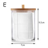 Acrylic Storage Jar Makeup and Cotton Round Pad Holder for Bathroom