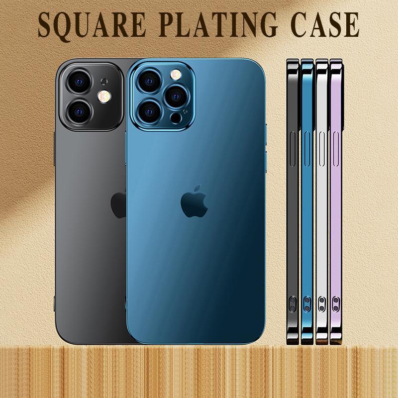 Luxury Square Clear Phone Case For iPhone - SuperShop.Rocks