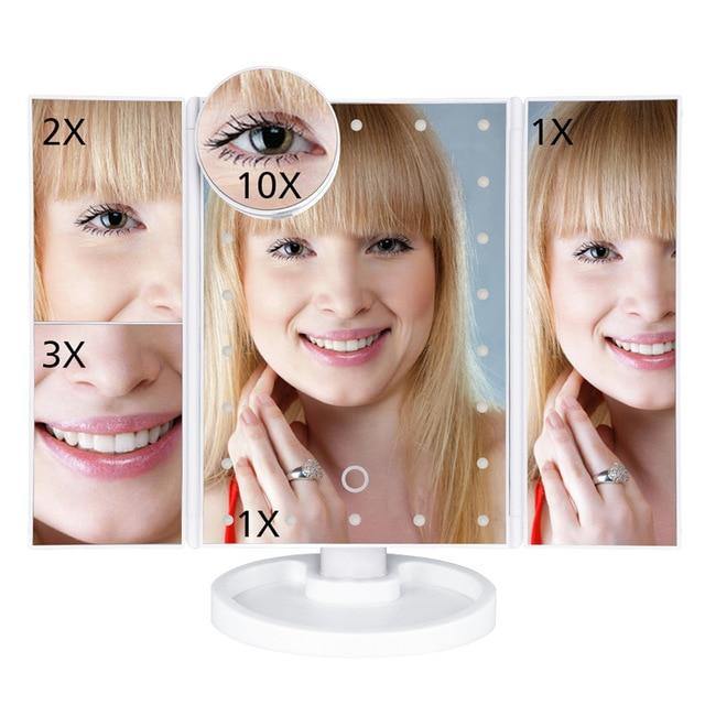 LED Touch Screen Makeup Mirror | Smart Face Mirrors - SuperShop.Rocks