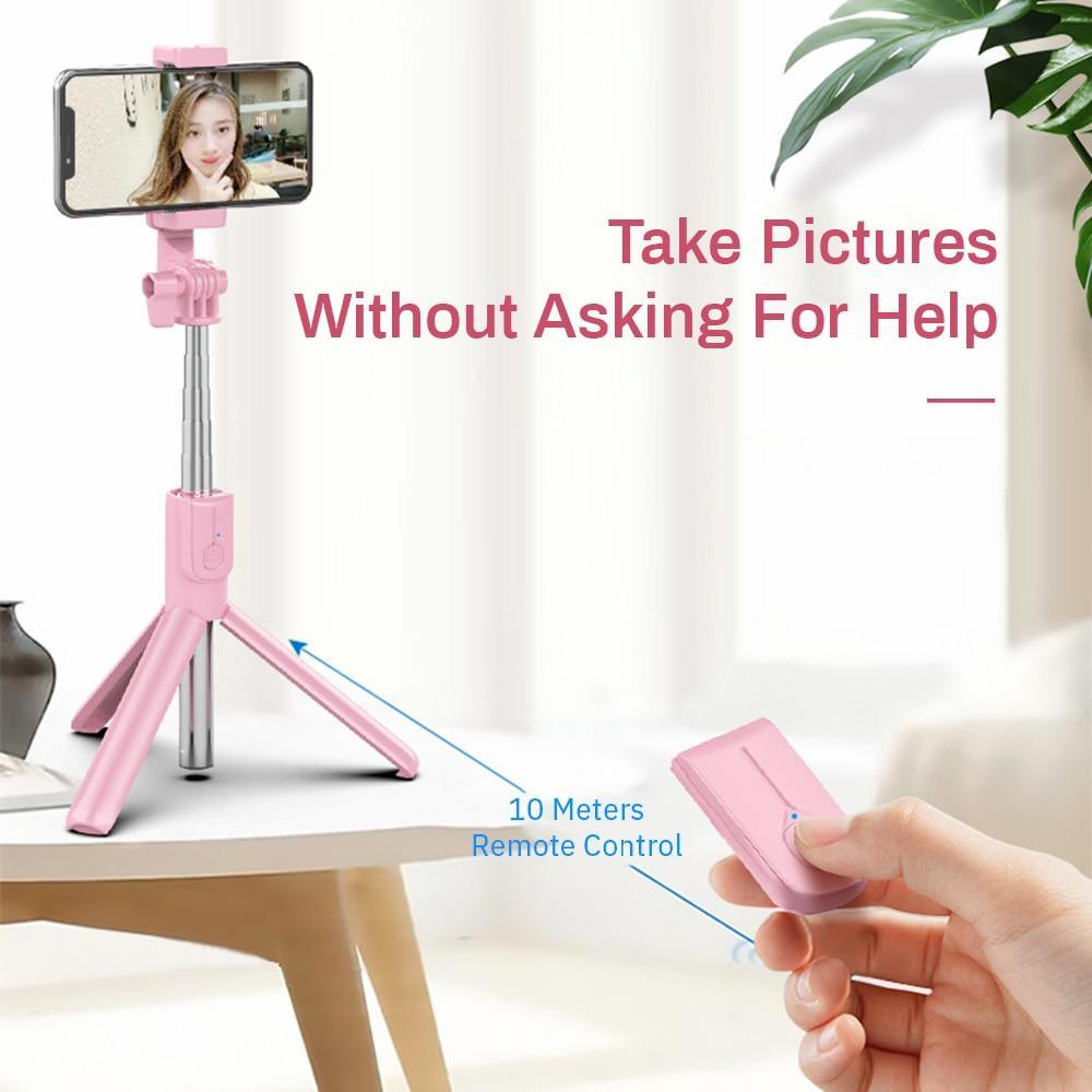 4 in 1 Wireless Bluetooth Selfie Stick | Tripod for Mobile Phones - SuperShop.Rocks