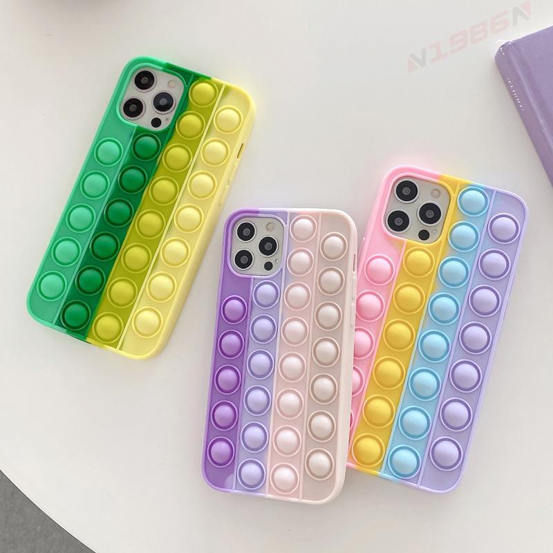 Pop Fidget Toys Push Bubble Soft Phone Case - SuperShop.Rocks
