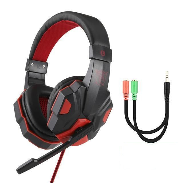 Professional Led Light Wired Gamer Headphones With Microphone - SuperShop.Rocks
