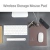 Load image into Gallery viewer, Cable Management Wireless Charging Mouse Pad Mobile Phone Stand Charger - SuperShop.Rocks