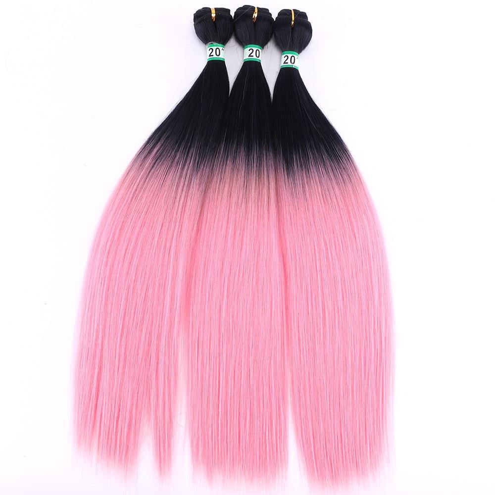 16-24 inch Straight Hair Extension Ombre Hair Bundle - SuperShop.Rocks