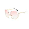 Load image into Gallery viewer, Luxury Brand Rimless Designer Sunglasses | Oversized Round Sun Glasses - SuperShop.Rocks