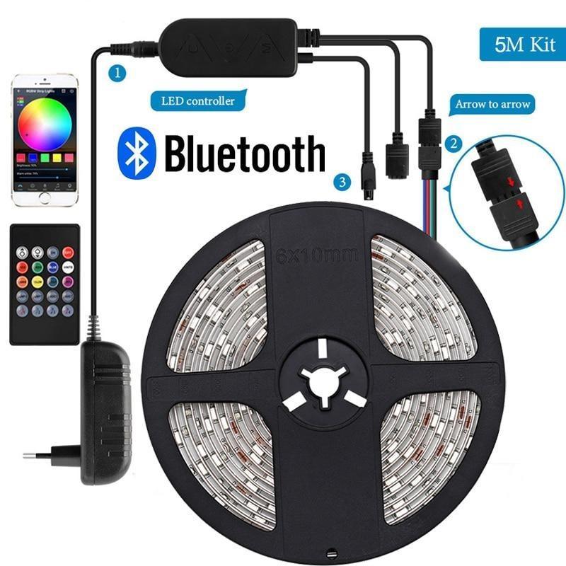 Bluetooth RGB Smart LED Strip Light Full Set - SuperShop.Rocks