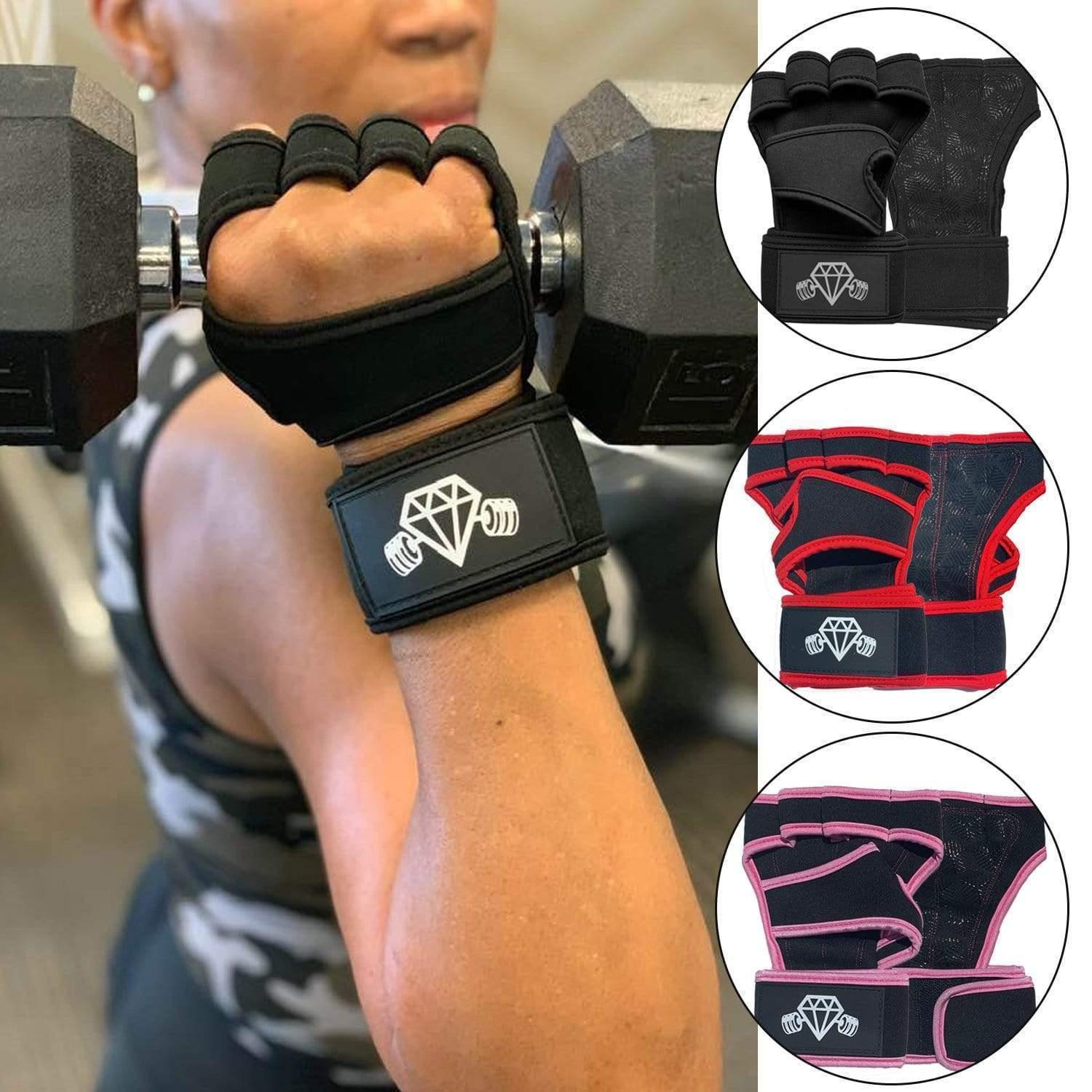 Diamond Cut Muscle Weight Lifting Grips for Men and Women - SuperShop.Rocks