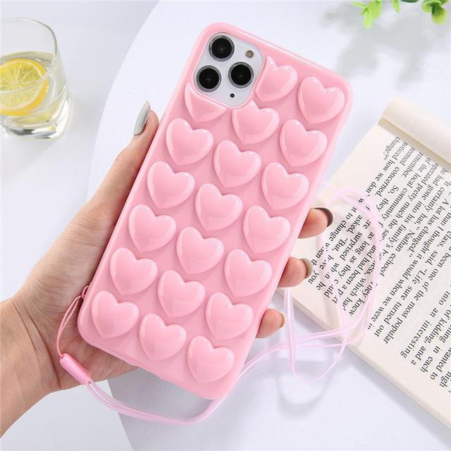 3D Love Heart Candy Phone Case For iPhone - SuperShop.Rocks