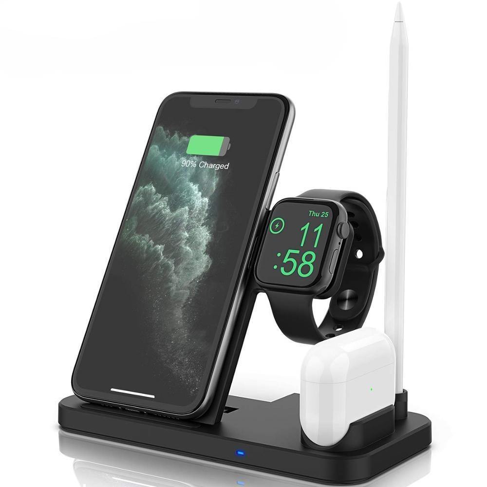 4 in 1 Wireless Fast Charging Dock Station for Apple Watch AirPods Pro Pencil - SuperShop.Rocks
