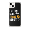 Load image into Gallery viewer, Bitcoin Eat Sleep Trade Repeat iPhone Case