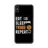 Bitcoin Eat Sleep Trade Repeat iPhone Case - SuperShop.Rocks