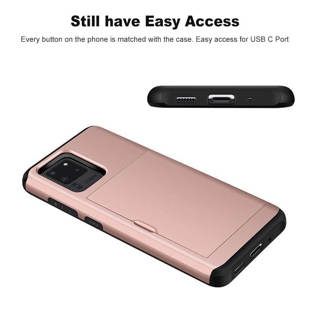 Pink Business Armor Wallet Phone Cases For Samsung - SuperShop.Rocks