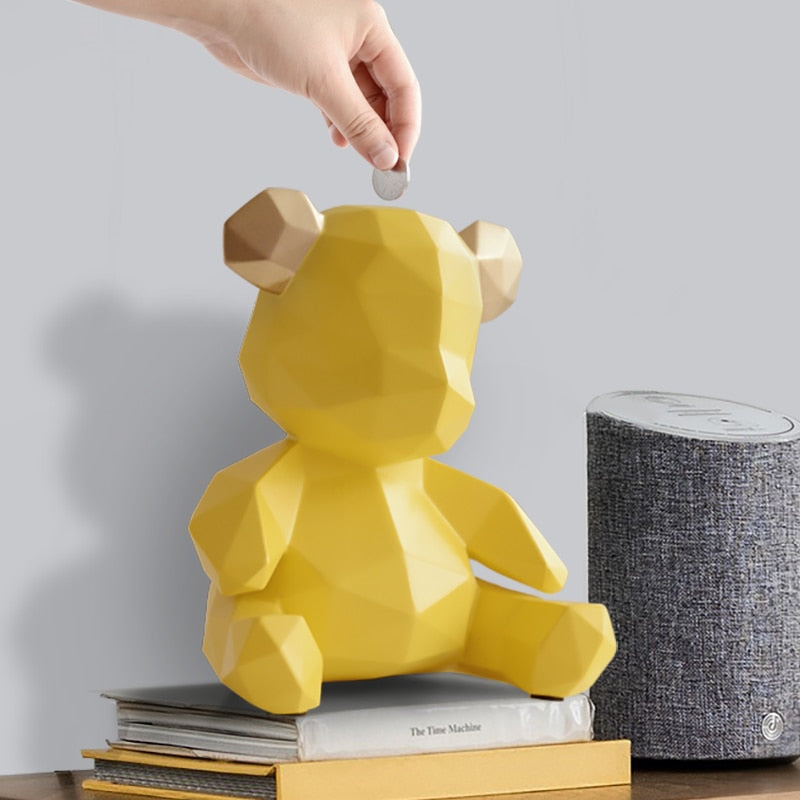 Teddy Bear Piggy Bank | Kids Toy Coin Bank