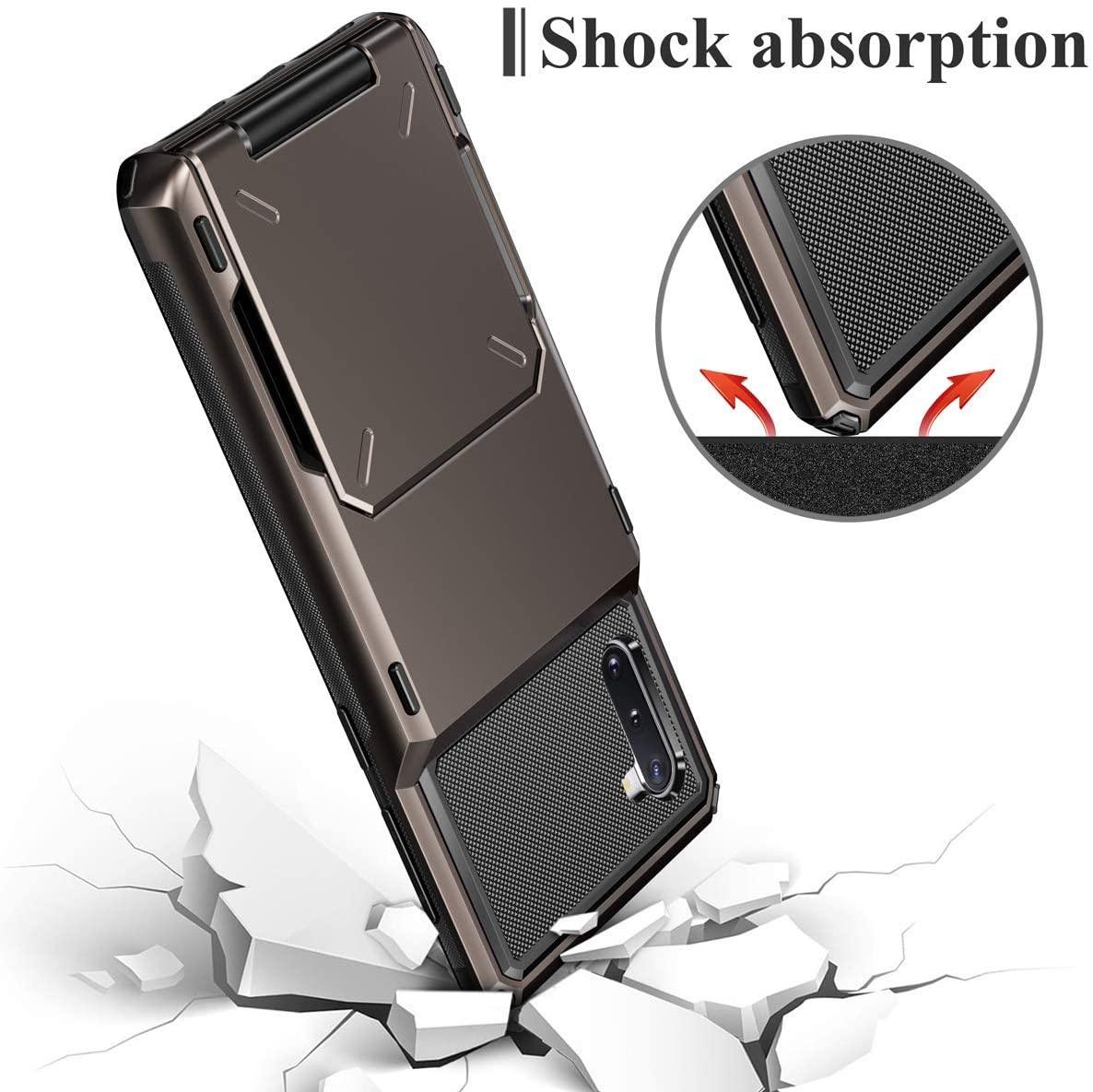 Slide Armor Wallet Card Holder Case For Samsung - White - SuperShop.Rocks
