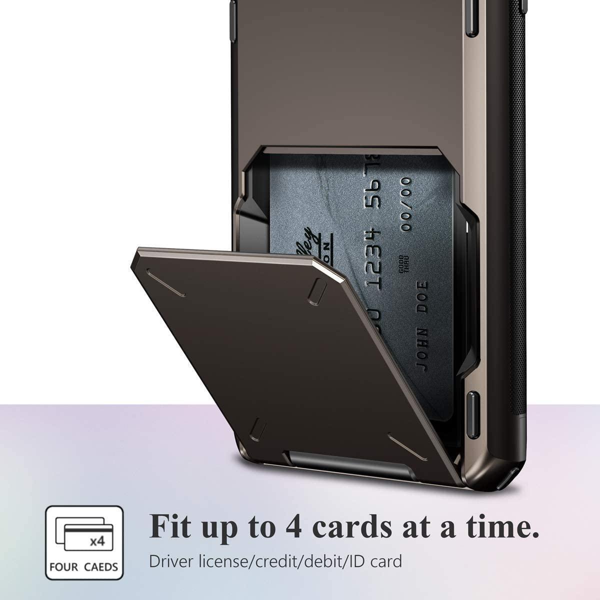 Slide Armor Wallet Card Holder Case For Samsung - Blue - SuperShop.Rocks