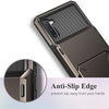Slide Armor Wallet Card Holder Case For Samsung - Black - SuperShop.Rocks