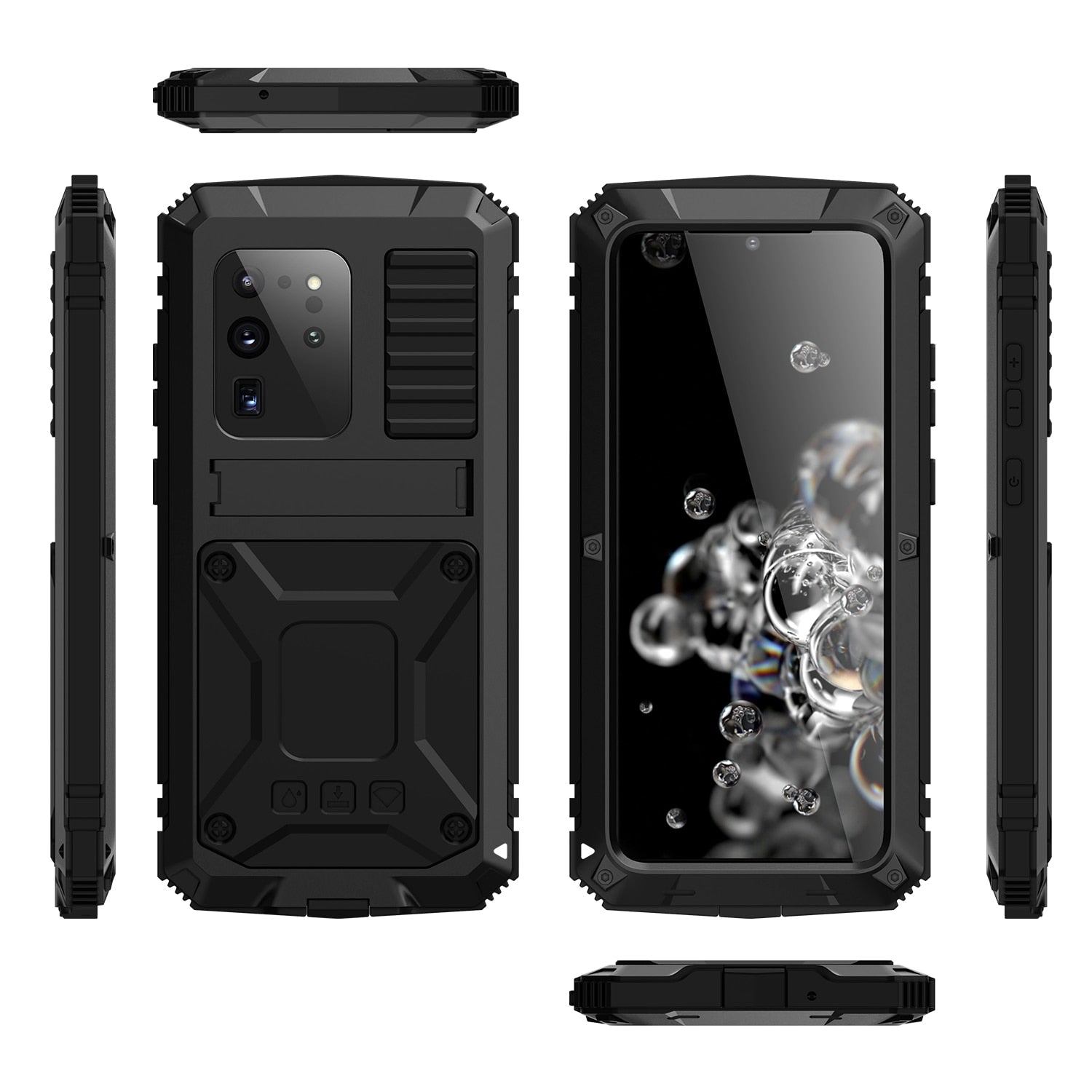 Rugged 360 Armor Full Phone Case for Samsung Galaxy