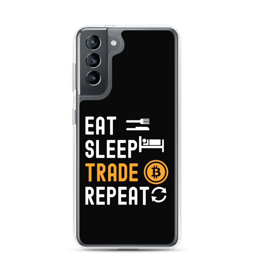 Bitcoin Eat Sleep Trade Repeat Samsung Case - SuperShop.Rocks